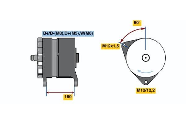  0 120 689 585 Alternator 0120689585