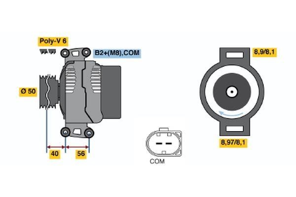 Bosch 0 121 715 006 Alternator 0121715006