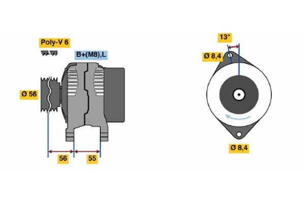 Alternator Bosch 0 123 315 021