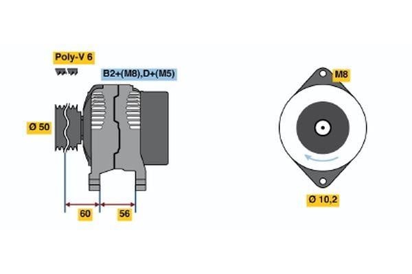 0124515023 Bosch Alternator