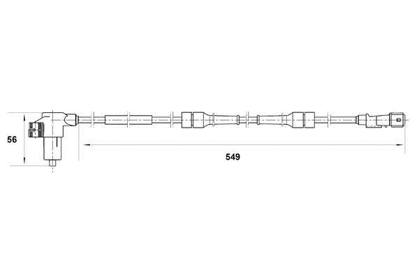 Bosch 0 265 006 199 Sensor ABS 0265006199