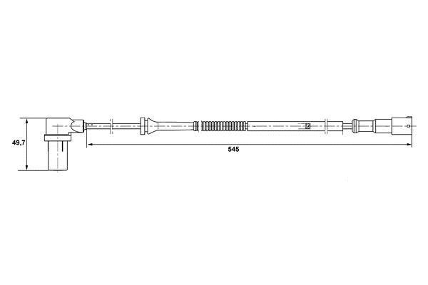 Bosch 0 265 006 594 Sensor ABS 0265006594