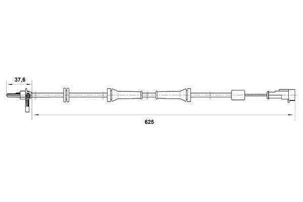 Bosch 0 265 007 018 Sensor ABS 0265007018