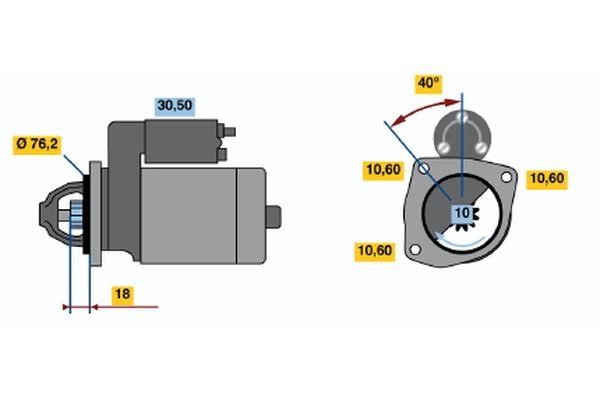 Bosch 0 986 015 190 Starter 0986015190