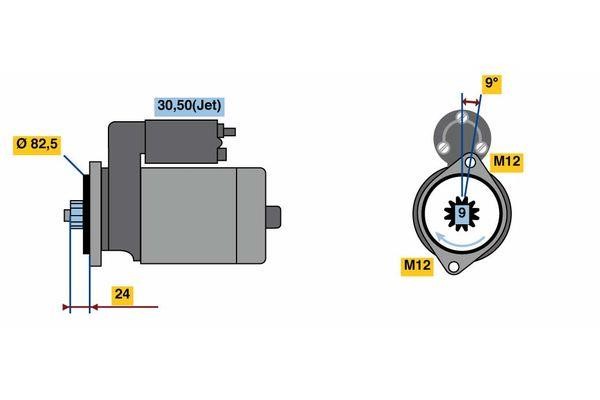 Bosch 0 986 023 800 Starter 0986023800