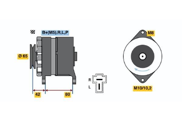 Bosch 0 986 032 641 Alternator 0986032641