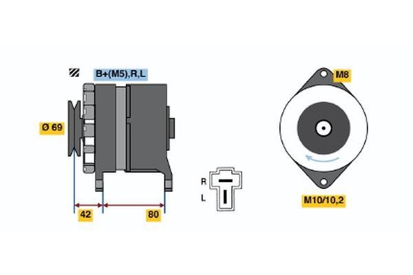 Bosch 0 986 034 281 Alternator 0986034281