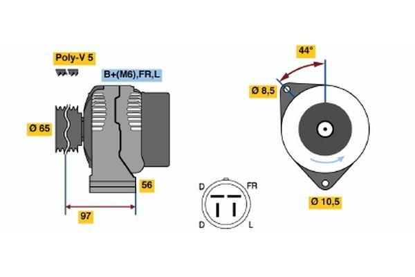 Bosch 0 986 040 830 Alternator 0986040830