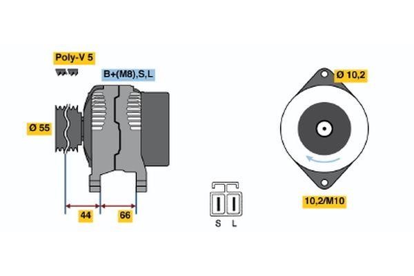 Bosch 0 986 042 921 Alternator 0986042921