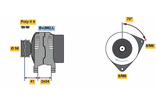 Bosch 0 986 080 340 Alternator 0986080340