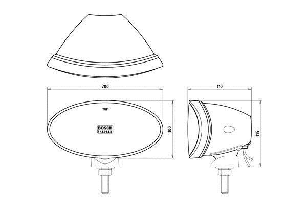 High beam headlight Bosch 0 986 310 535