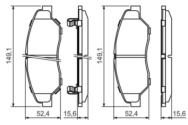 Bosch Brake pad set – price [object Object] PLN