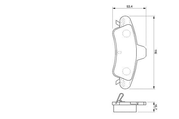 Bosch Brake pad set – price [object Object] PLN