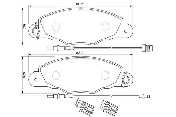 Bosch Brake pad set – price [object Object] PLN