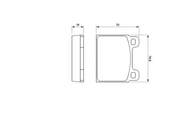 Bosch Brake Pad Set, disc brake – price