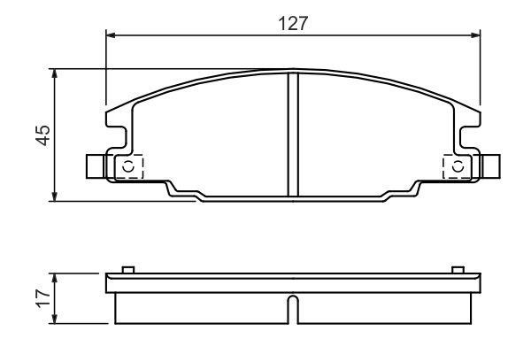 Bosch Brake pad set – price [object Object] PLN