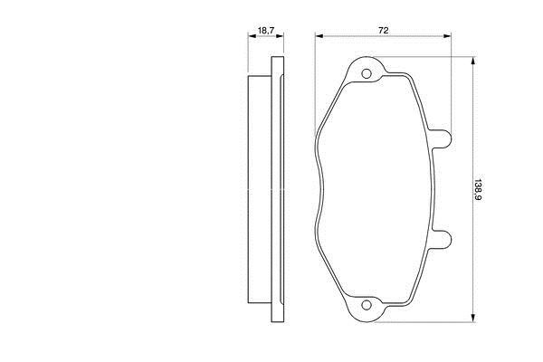 Bosch 0 986 460 962 Brake Pad Set, disc brake 0986460962