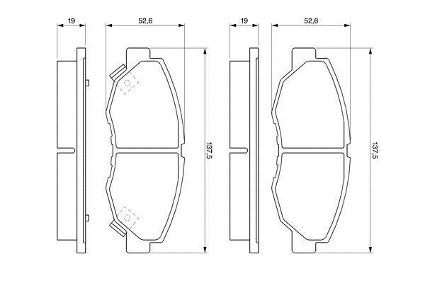 Bosch Brake pad set – price [object Object] PLN