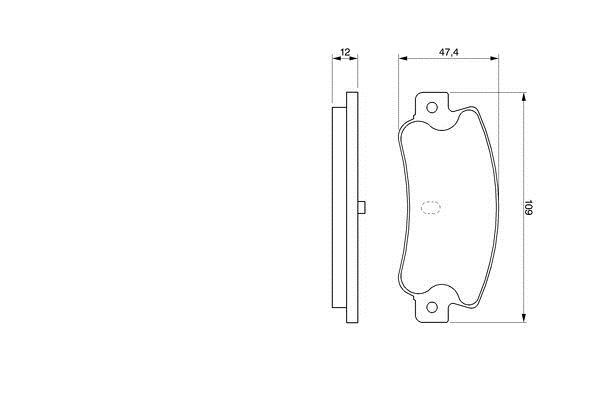 Bosch Brake pad set – price [object Object] PLN