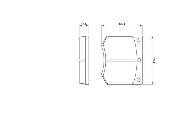 Bosch Brake Pad Set, disc brake – price