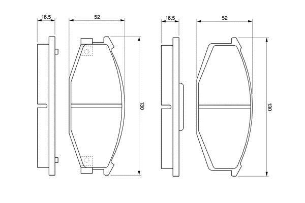 Bosch 0 986 468 320 Brake Pad Set, disc brake 0986468320