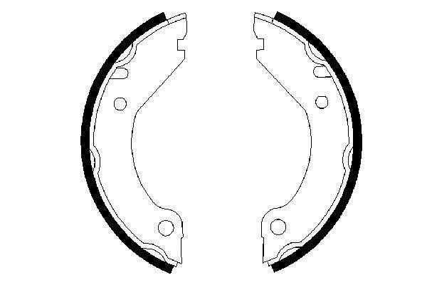 Bosch Handbrake shoes – price 79 PLN