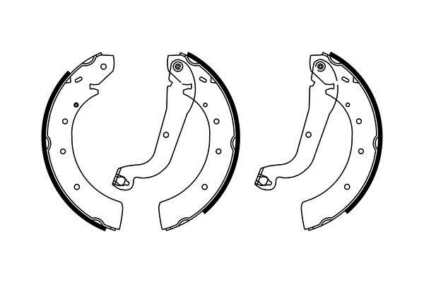 Bosch 0 986 487 785 Brake shoe set 0986487785