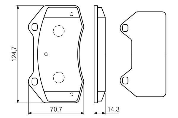 Bosch 0 986 494 551 Brake Pad Set, disc brake 0986494551