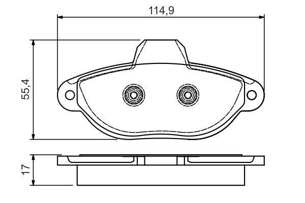 Bosch 0 986 495 033 Brake Pad Set, disc brake 0986495033