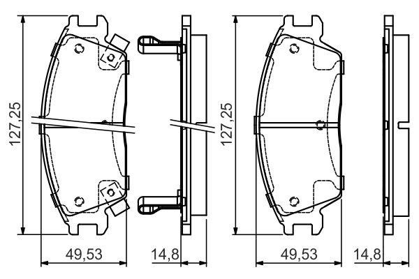 Bosch 0 986 495 035 Brake Pad Set, disc brake 0986495035