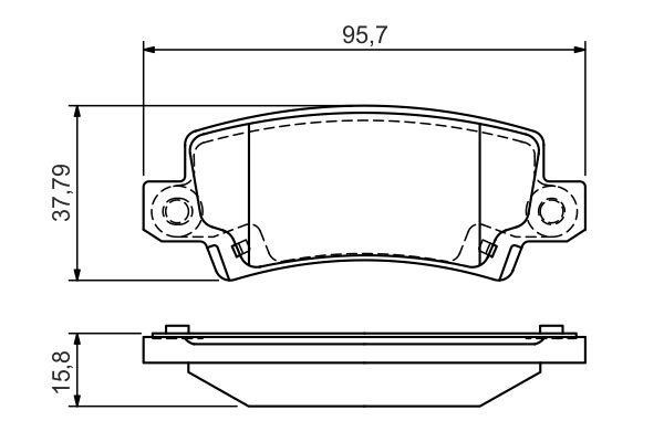 Bosch 0 986 495 072 Brake Pad Set, disc brake 0986495072