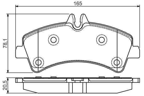 Bosch 0 986 495 099 Brake pad set 0986495099 0986495099 Bosch Brake pad set