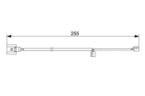 Brake pad wear sensor Bosch 1 987 473 013