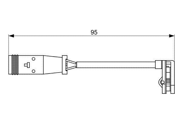 Brake pad wear sensor Bosch 1 987 473 036