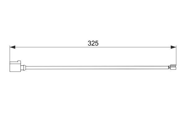 Brake pad wear sensor Bosch 1 987 474 567