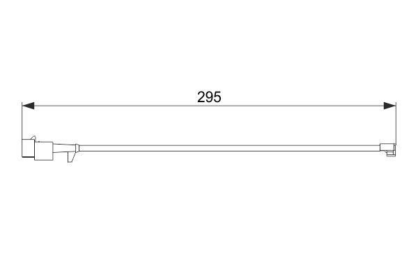 1987474575 Bosch Brake pad wear sensor