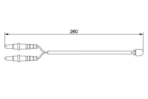 Bosch 1 987 474 975 Warning contact, brake pad wear 1987474975