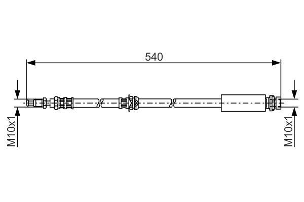 Bosch 1 987 476 057 Brake Hose 1987476057