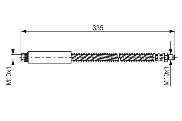 Bosch 1 987 476 078 Brake Hose 1987476078