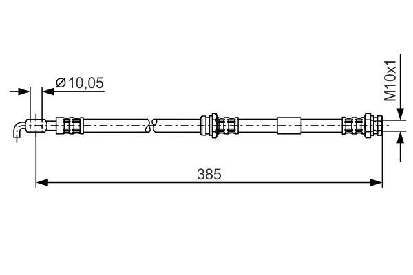 Bosch 1 987 476 110 Brake Hose 1987476110