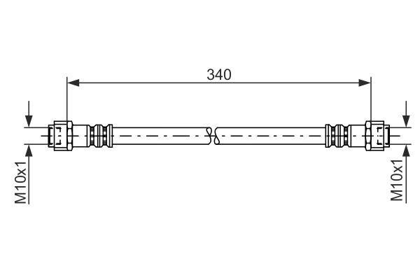Bosch 1 987 476 118 Brake Hose 1987476118 1987476118 Bosch Brake Hose