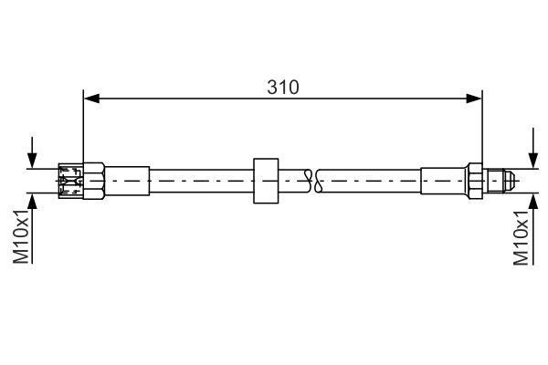 Bosch 1 987 476 128 Brake Hose 1987476128