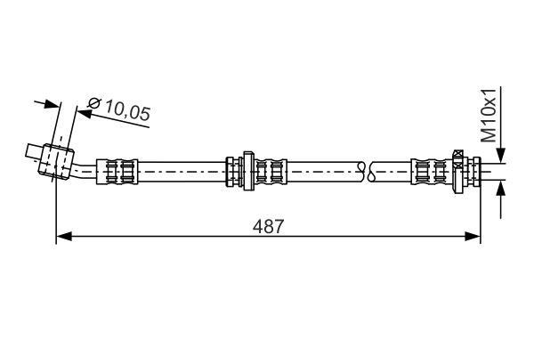 Bosch 1 987 476 135 Brake Hose 1987476135