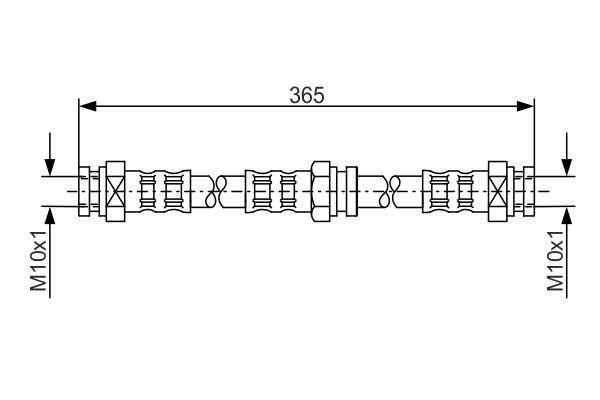 Bosch 1 987 476 159 Brake Hose 1987476159