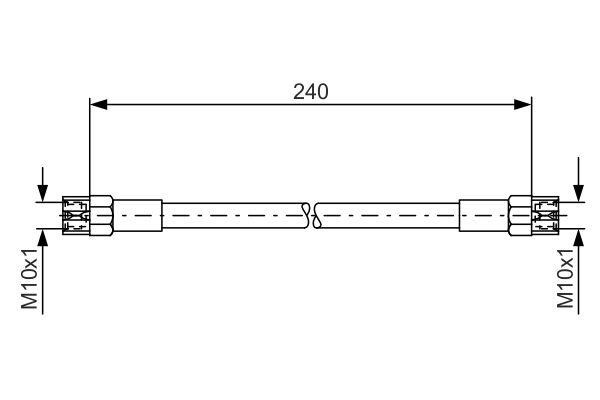 Bosch 1 987 476 224 Brake Hose 1987476224