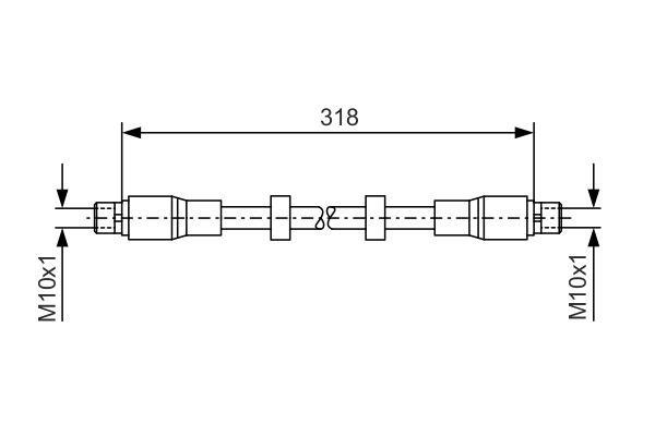 Bosch 1 987 476 247 Brake Hose 1987476247