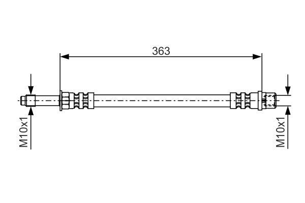 Bosch Brake hose front – price [object Object] PLN