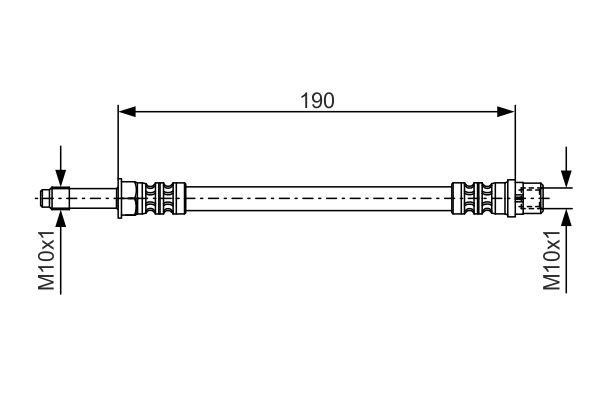 Bosch 1 987 476 310 Brake Hose 1987476310