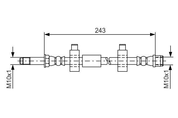 Bosch 1 987 476 320 Brake Hose 1987476320