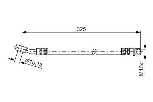 Bosch 1 987 476 394 Brake Hose 1987476394